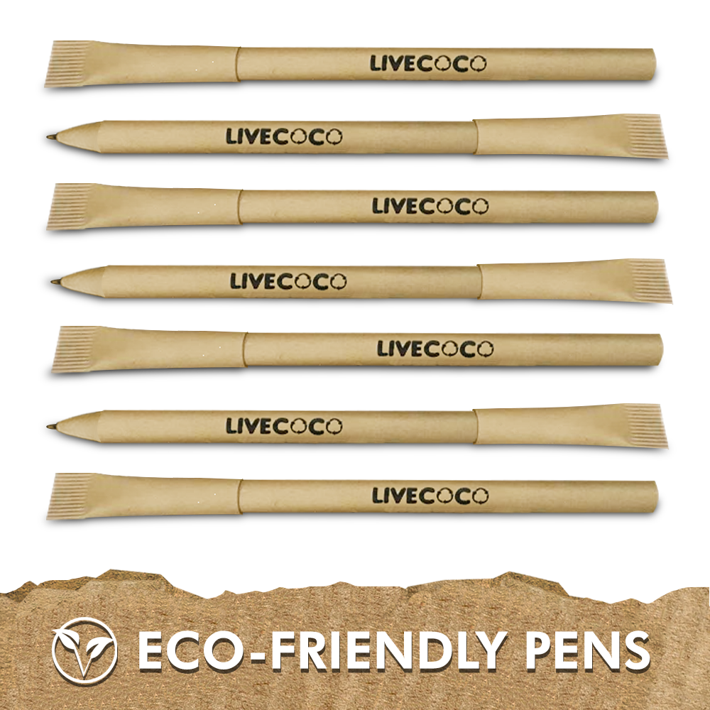 Paper Ballpoint Pens - 24 Pack